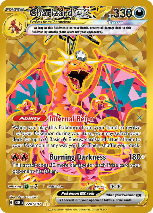 Charizard ex - 228/197 - Hyper Rare