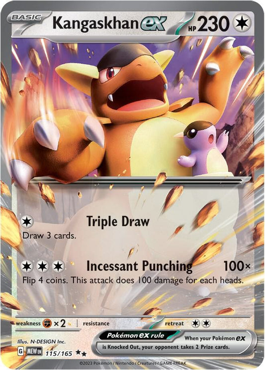 Kangaskhan ex - 115/165 - Double Rare