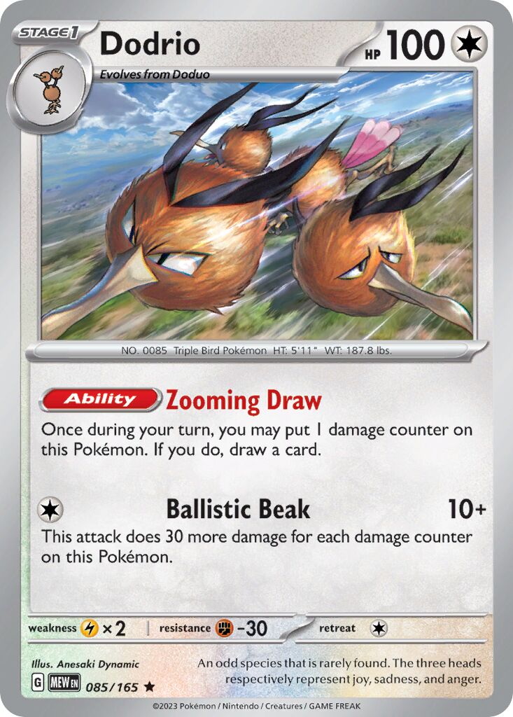 Dodrio - 085/165 - Rare