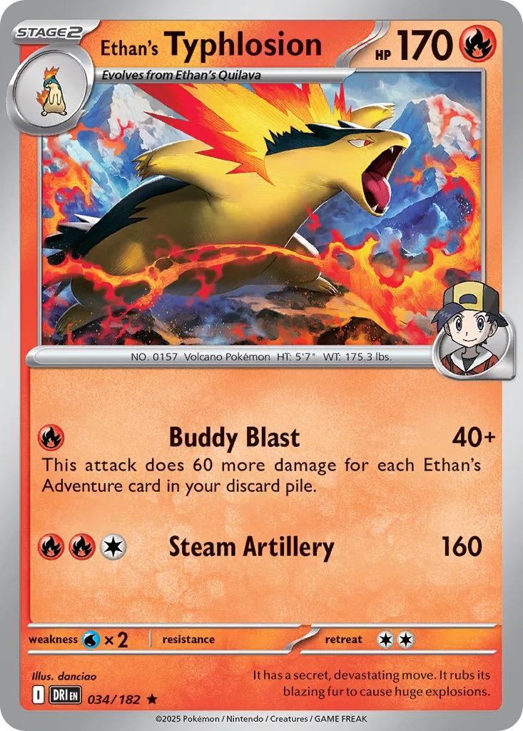Ethan's Typhlosion - 034/182 - Rare