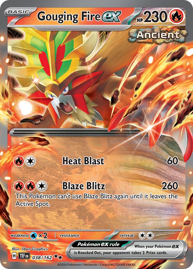 Gouging Fire ex - 038/162 - Double Rare