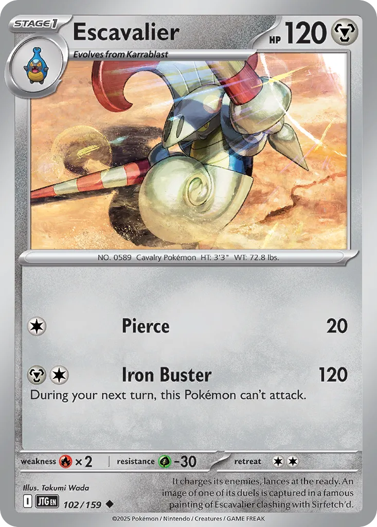 Escavalier - 102/159 - Uncommon