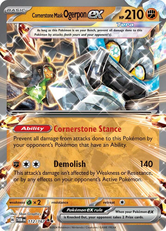 Cornerstone Mask Ogerpon ex - 112/167 - Double Rare