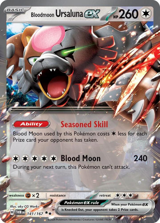 Bloodmoon Ursaluna ex - 141/167 - Double Rare