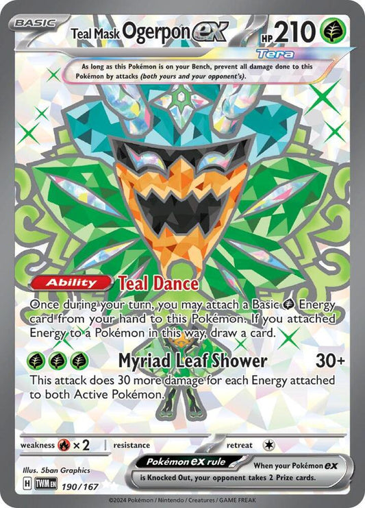 Teal Mask Ogerpon ex - 190/167 - Ultra Rare