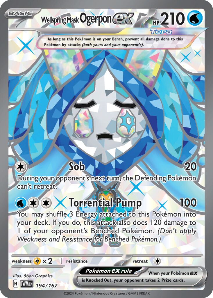 Wellspring Mask Ogerpon ex - 194/167 - Ultra Rare