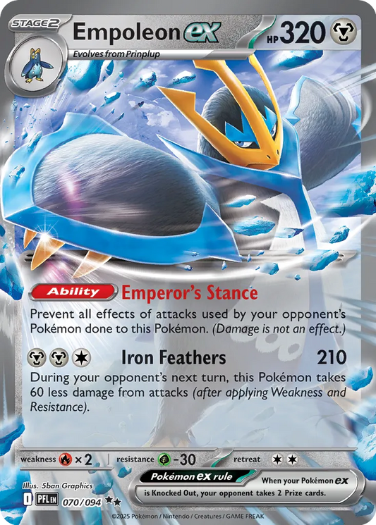 Empoleon ex - 070/094 - Double Rare