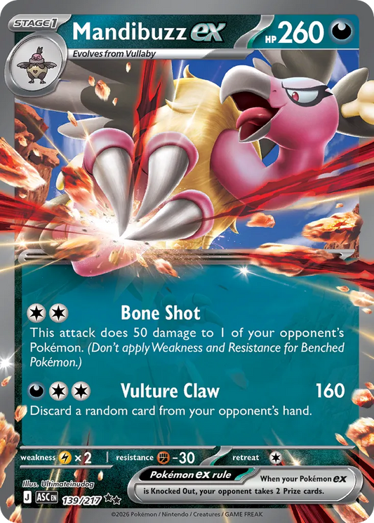 Mandibuzz ex - 139/217 - Double Rare