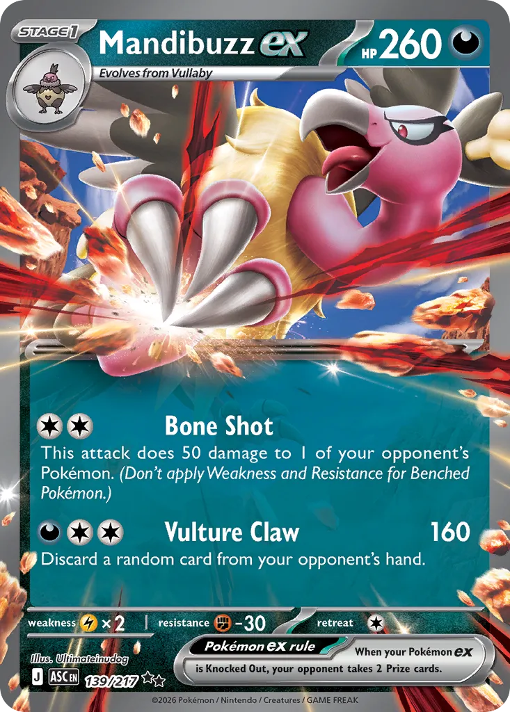 Mandibuzz ex - 139/217 - Double Rare (Español LA)