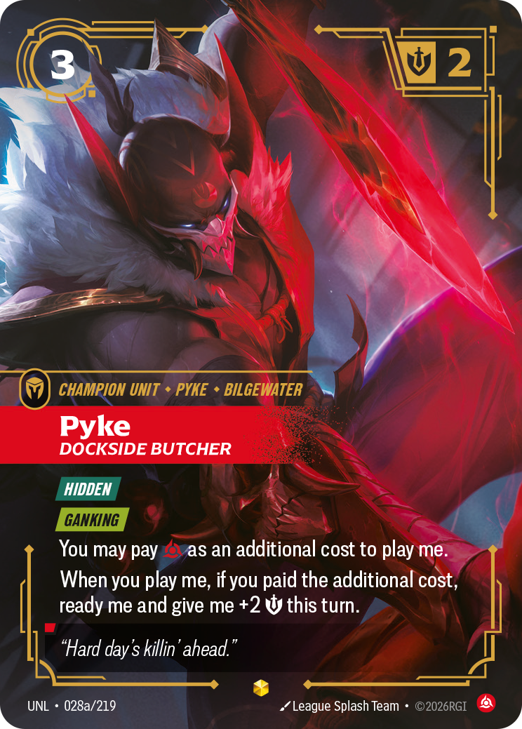 Pyke - Dockside Butcher (Alternate Art) - 028A/219 (Foil)