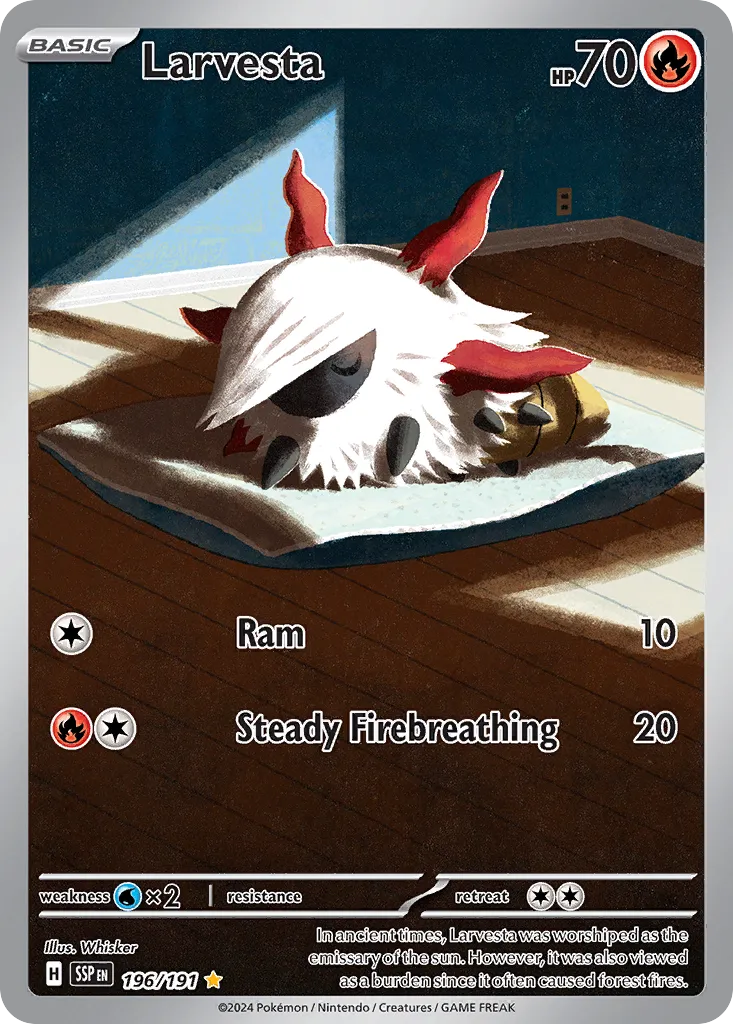 Larvesta - 196/191 - Illustration Rare