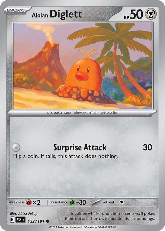 Alolan Diglett - 122/191 - Common