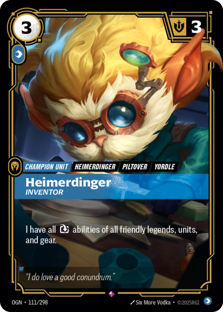 HEIMERDINGER, INVENTOR - OGN-111/298 (Foil)