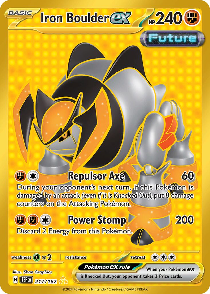 Iron Boulder ex - 217/162 - Hyper Rare