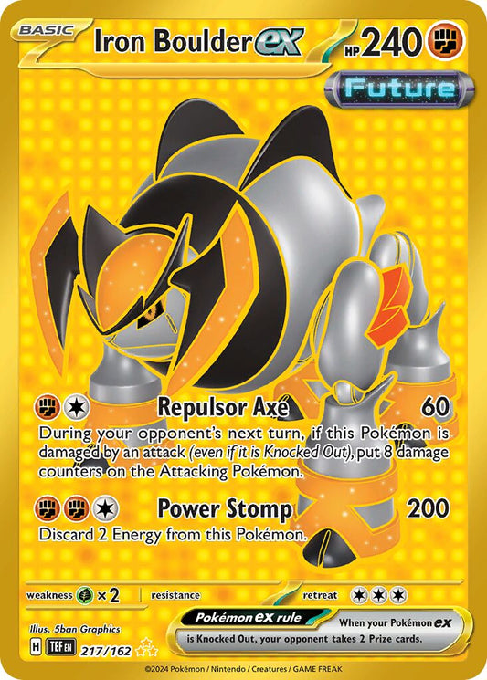 Iron Boulder ex - 217/162 - Hyper Rare
