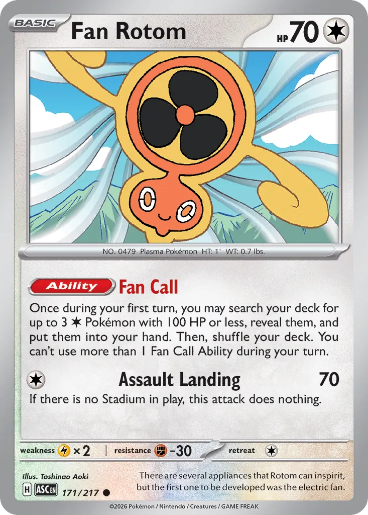 Fan Rotom - 171/217 - Common