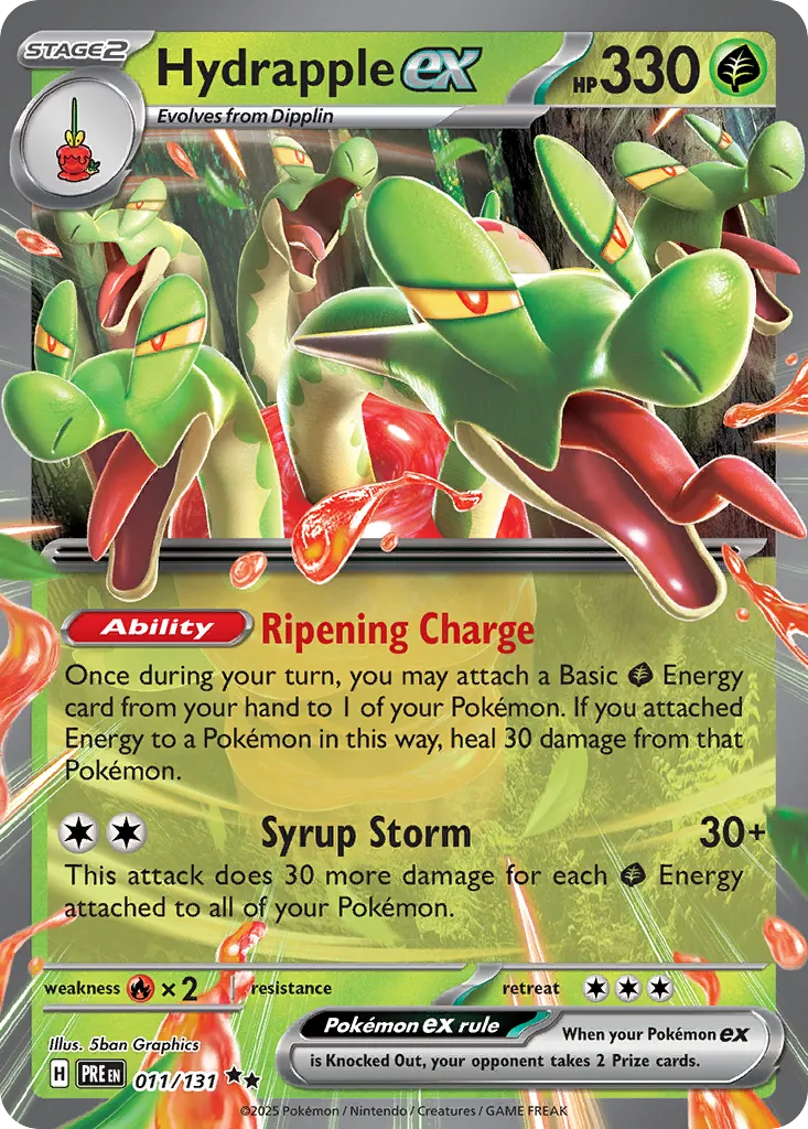 Hydrapple ex - 011/131 - Double Rare