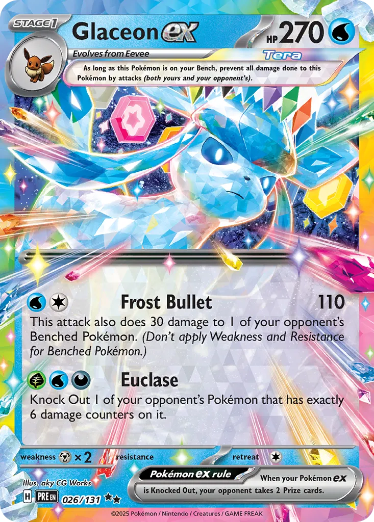 Glaceon ex - 026/131 - Double Rare