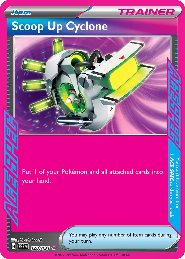 Scoop Up Cyclone - 128/131 - ACE SPEC Rare
