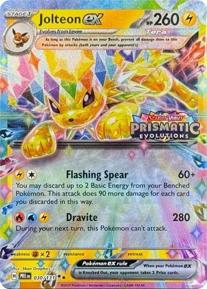 Jolteon ex - 030/131 (Prismatic Evolutions Stamp) - 030/131 - Promo