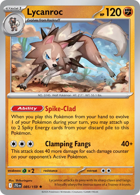 Lycanroc - 085/159 - Rare