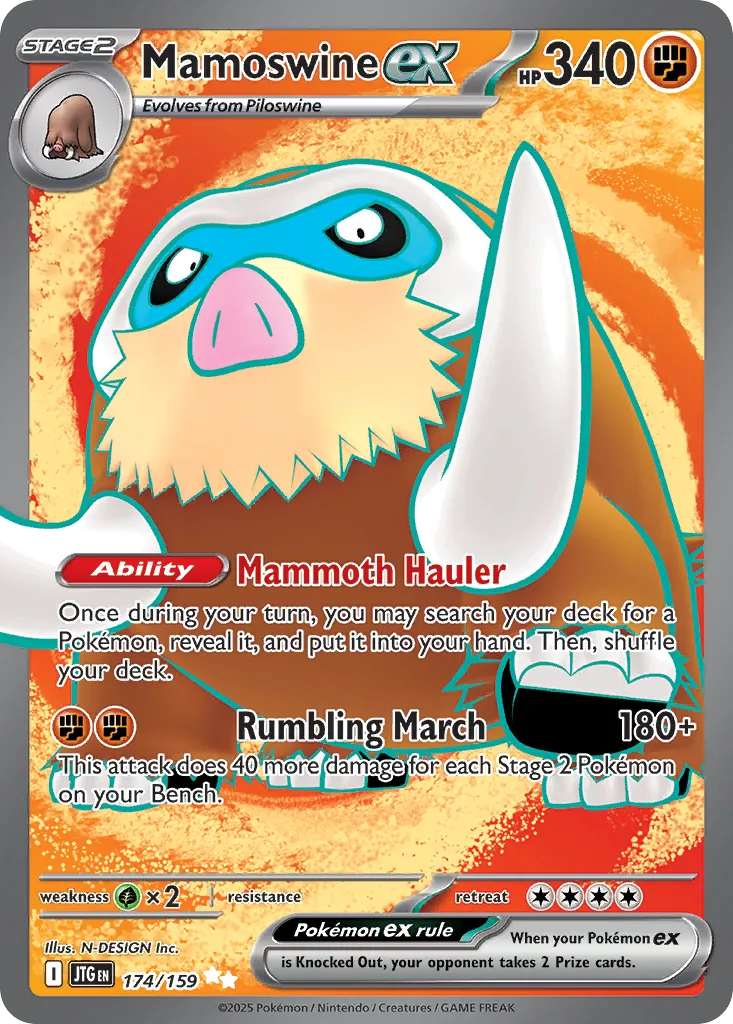 Mamoswine ex - 174/159 - Ultra Rare