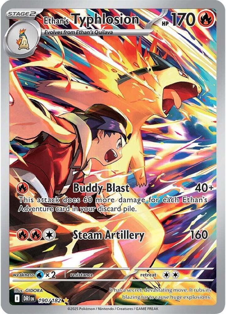 Ethan's Typhlosion - 190/182 - Illustration Rare