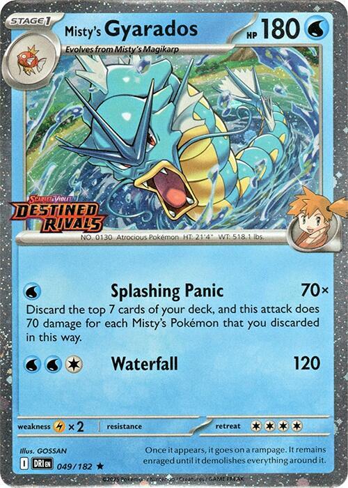 Misty's Gyarados (Prerelease) - 049/182 - Rare