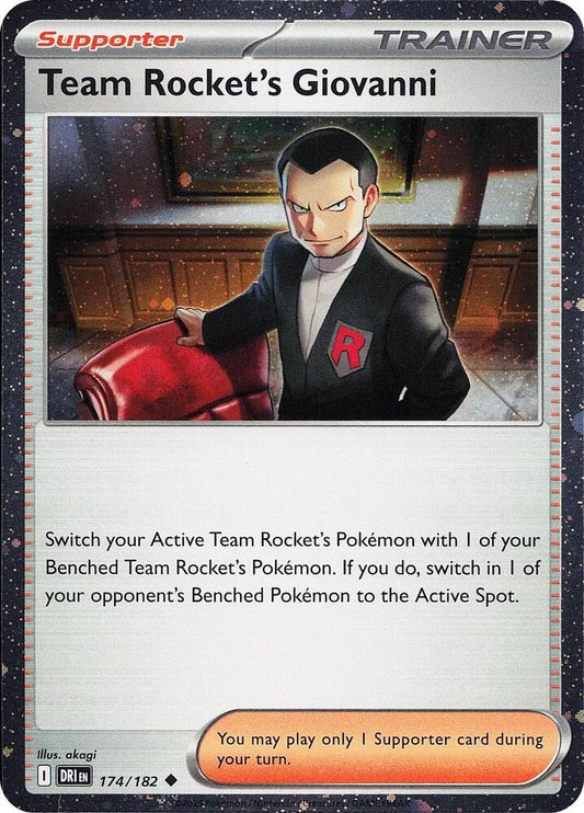 Team Rocket's Giovanni (Cosmos Holo) - 174/182 - Uncommon