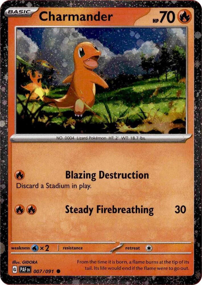 Charmander - 007/091 (Cosmos Holo) - 007/091 - Common