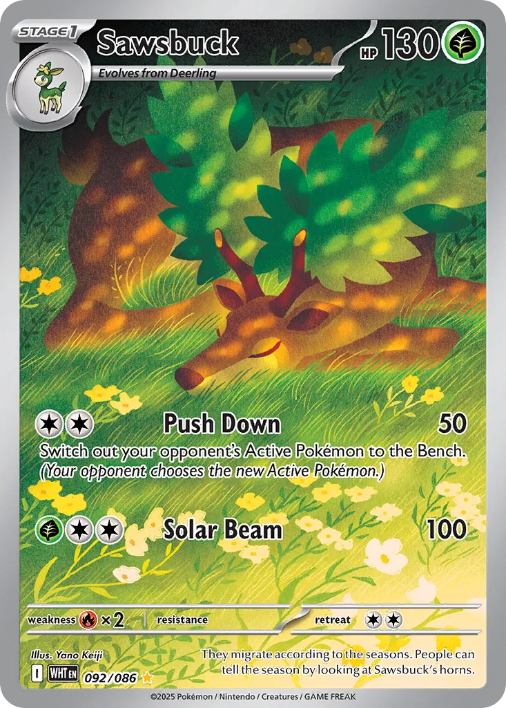 Sawsbuck - 092/086 - Illustration Rare