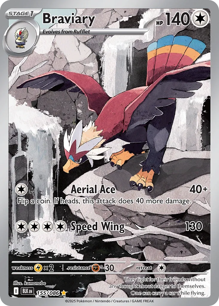 Braviary - 155/086 - Illustration Rare