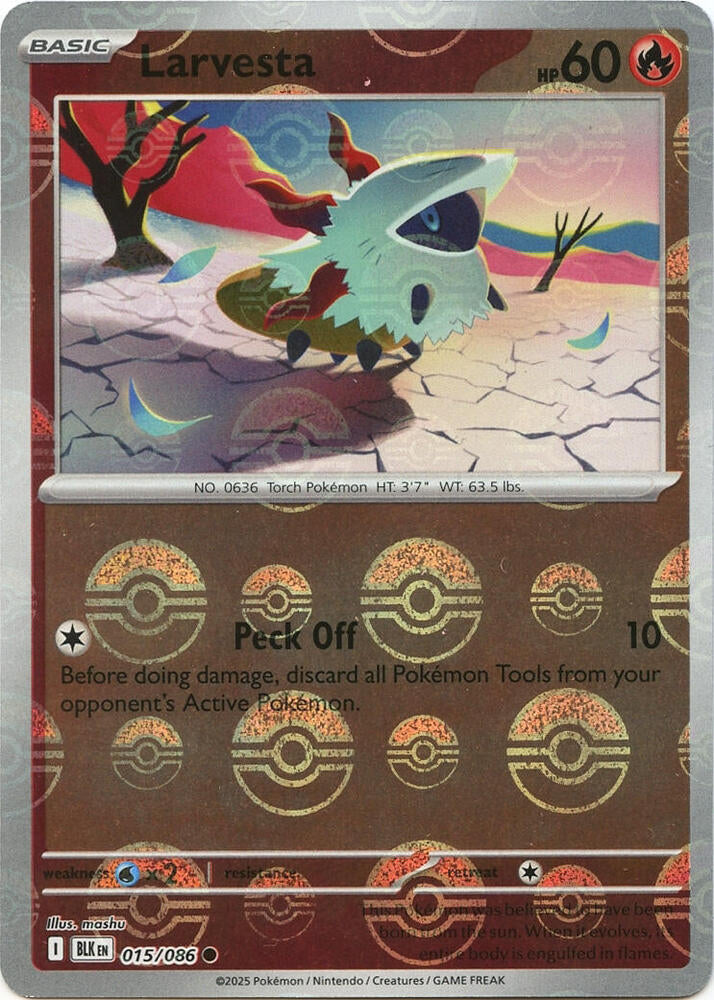 Larvesta (Poke Ball Pattern) - 015/086 - Common