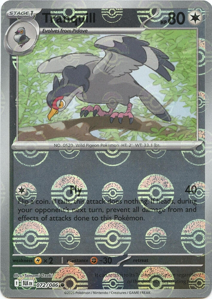 Tranquill (Poke Ball Pattern) - 072/086 - Common