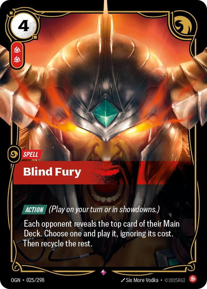 Blind Fury - 025/298 - Rare
