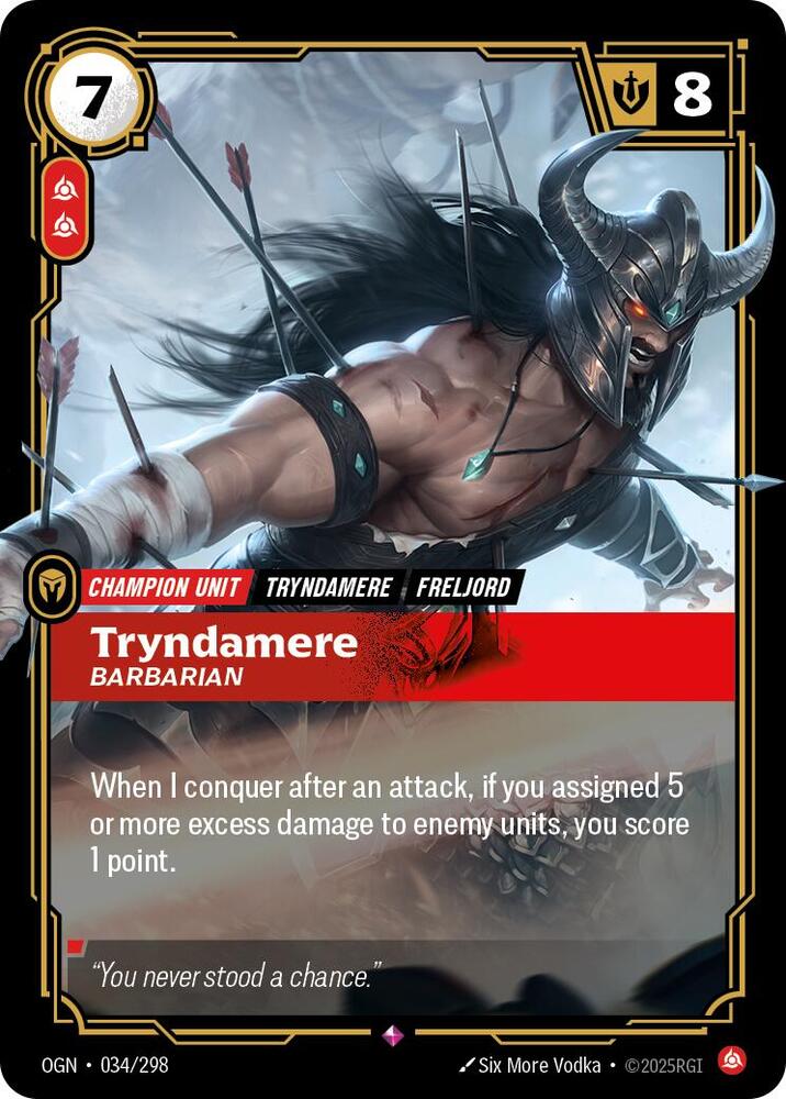 Tryndamere - Barbarian - 034/298 - Rare