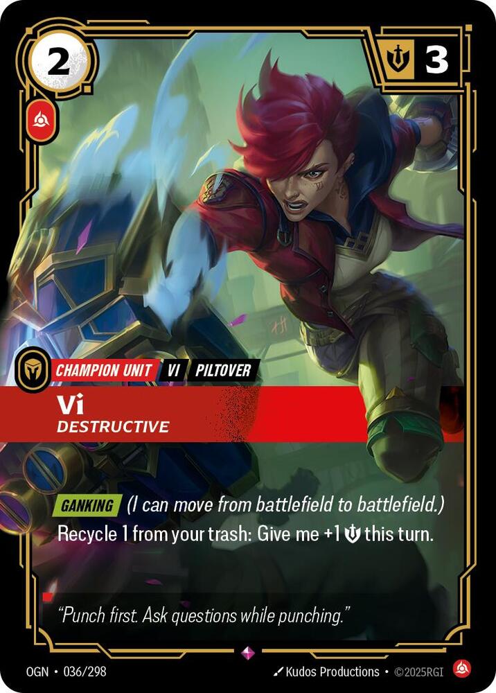 Vi - Destructive - 036/298 - Rare
