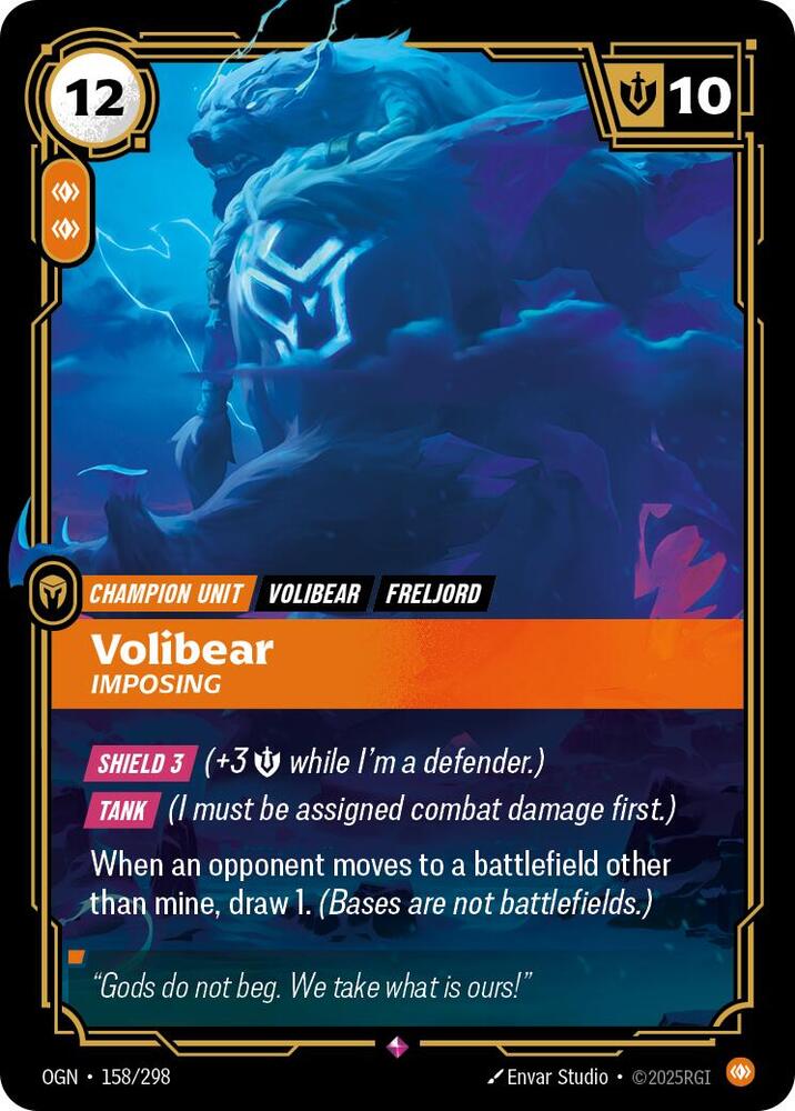 Volibear - Imposing - 158/298 - Rare