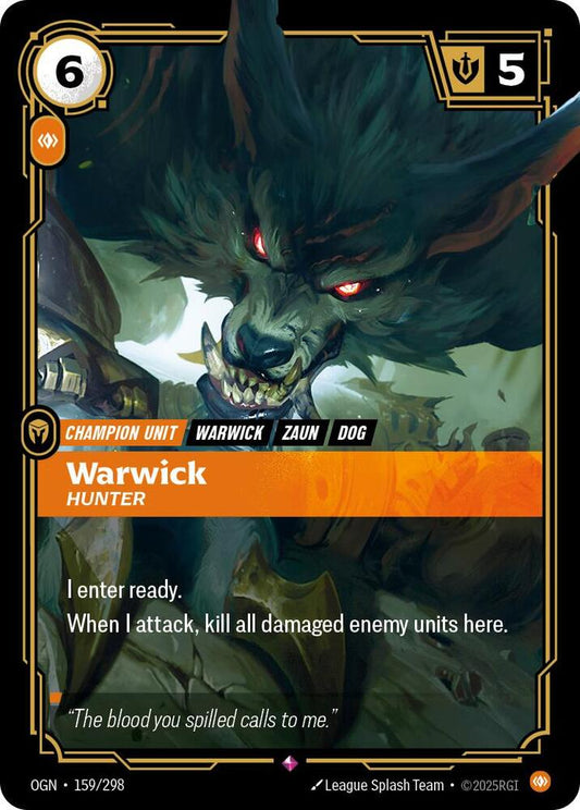 Warwick - Hunter - 159/298 - Rare