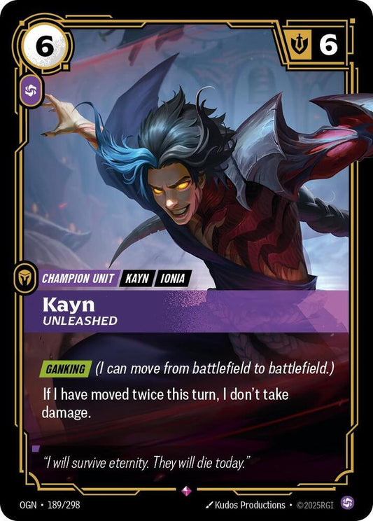 Kayn - Unleashed - 189/298 - Rare
