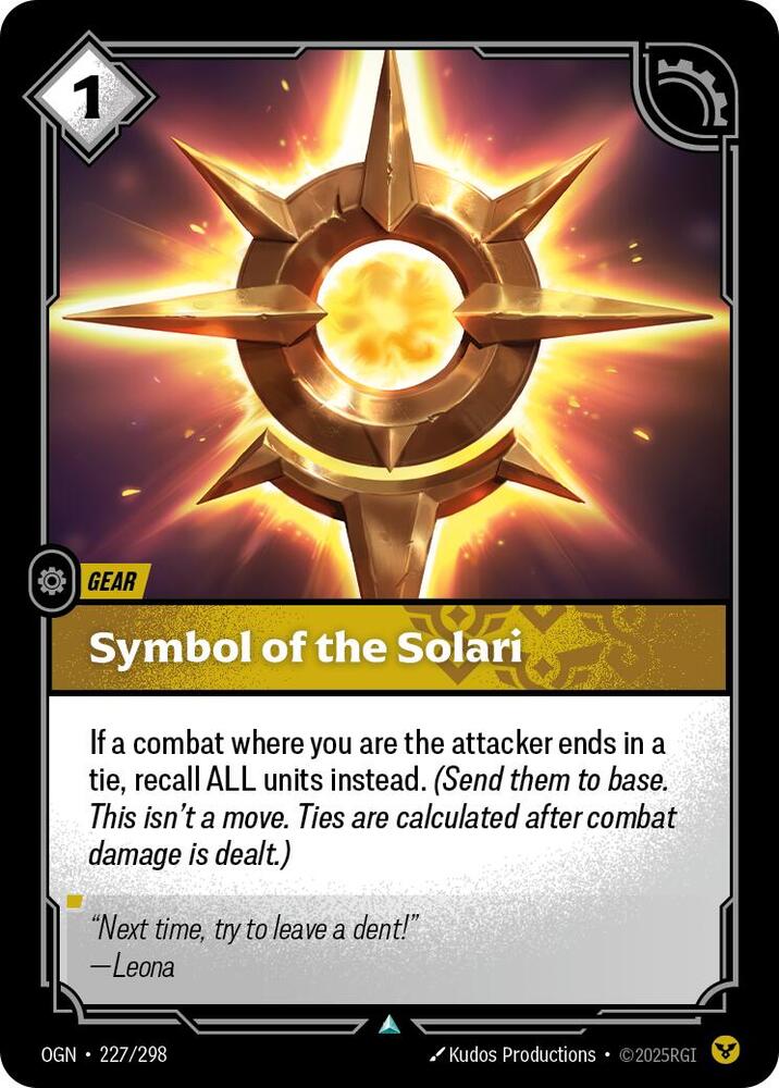 Symbol of the Solari - 227/298 - Uncommon