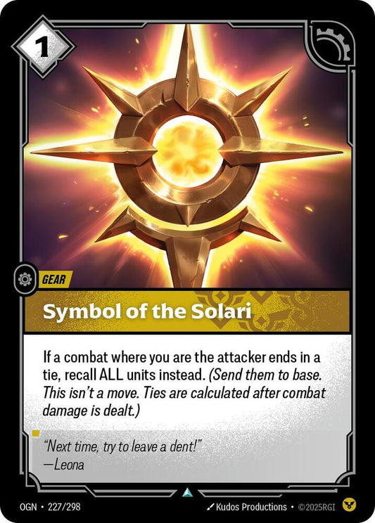 Symbol of the Solari - 227/298 - Uncommon