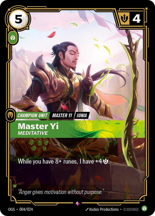 Master Yi - Meditative - 004/024 - Rare