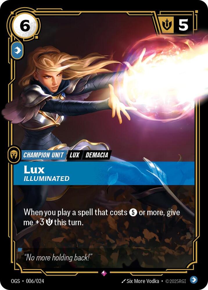 Lux - Illuminated - 006/024 - Rare