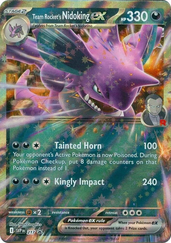 Team Rocket's Nidoking ex - 217 - Promo