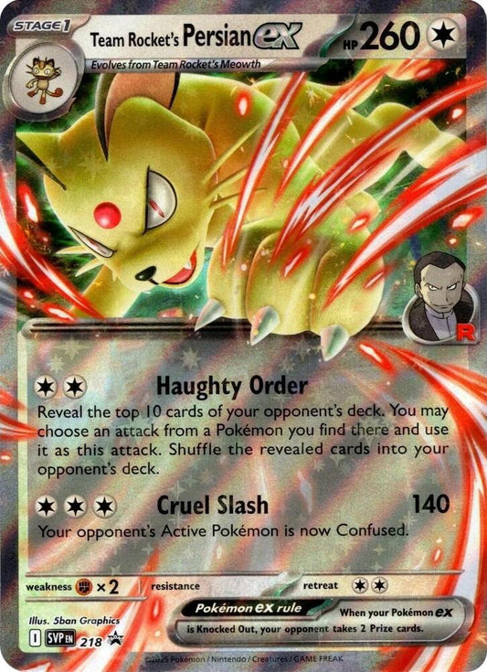Team Rocket's Persian ex - 218 - Promo