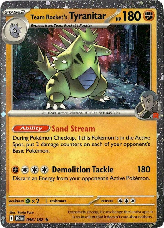 Team Rocket's Tyranitar - 096/182 (Cosmos Holo) - 096/182 - Promo