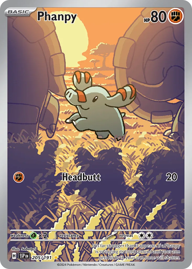 Phanpy - 205/191 - Illustration Rare
