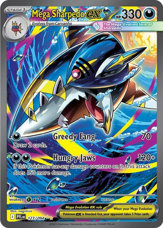 Mega Sharpedo ex - 127/094 - Special Illustration Rare