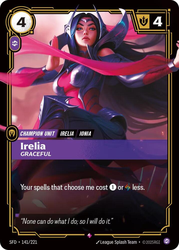Irelia - Graceful - 141/221 - Rare